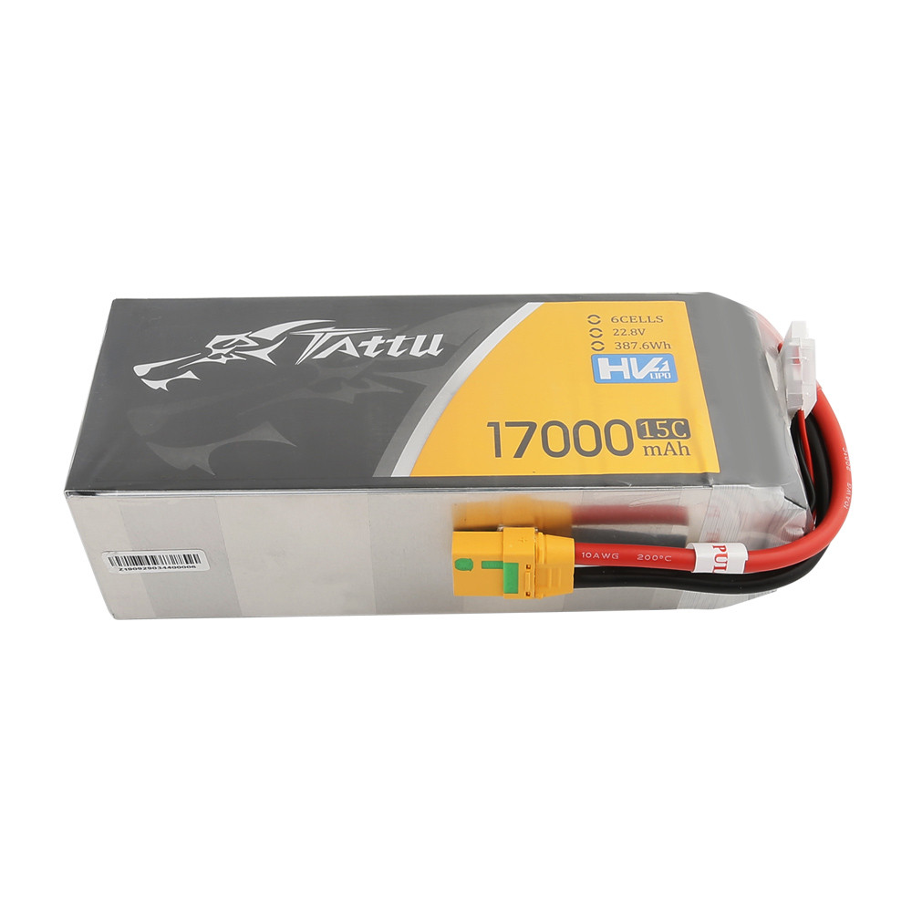 Tattu G-Tech 6S 17000mAh 15C 22.8V High Voltage LiPo Battery with XT90-S Plug for UAV